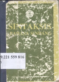 Sintaksis bahasa Sindang