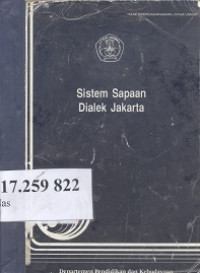 Sistem sapaan dialek Jakarta