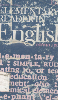 Elementary reader in English : with exercises for conversation and study