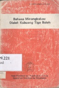 Bahasa Minagkabau dialek kubuang tigo baleh