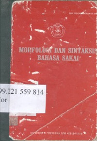 Morfologi dan sistaksis bahasa Sakai