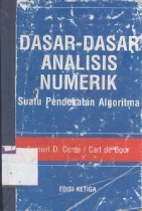 Dasar-dasar analisis numerik : suatu pendekatan algoritma