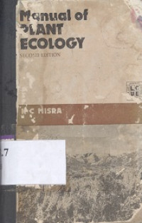 Manual of plant ecology