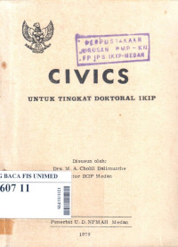 Civics : untuk tingkat doktoral ikip
