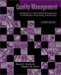 Quality management : introduction to total quality management for production, processing and services