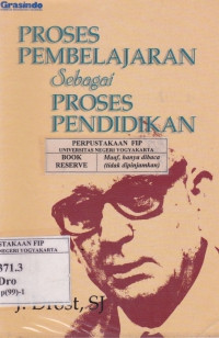 Proses pembelajaran sebagai proses pendidikan