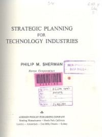 Strategic planning for technology industries