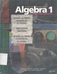 South western algebra 1 : an integrated approach