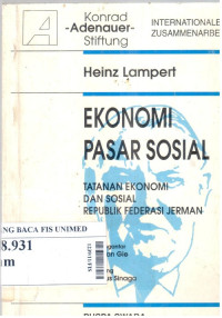 Ekonomi pasar sosial : tatanan ekonomi dan sosial republik federasi jerman