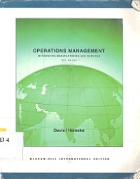 Operations management : integrating manufacturing and services