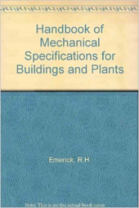 Handbook of mechanical specifications for building and plants