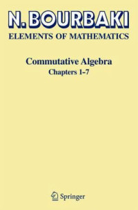 Image of Elements of mathematics cowmmutative algebra