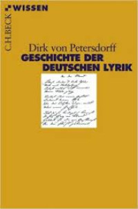 Image of Geschicht der deutsschen lyrik