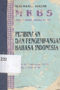 Pembinaan dan pengembangan bahasa Indonesia