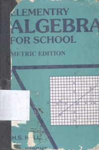 Elementary algebra for schools