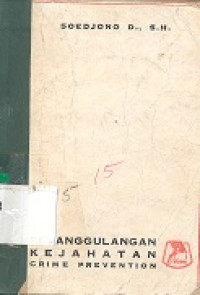 Penanggulangan kejahatan (crime prevention)