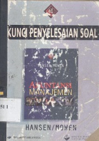 Akuntansi manajemen : kunci penyelesaian soal edisi 4