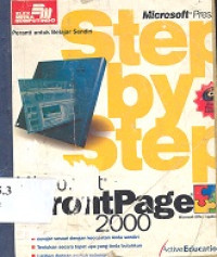 Microsoft front page 2000 Microsoft Office application step by step