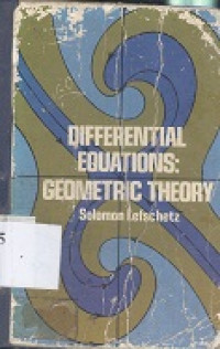 Differential equations : geometric theory