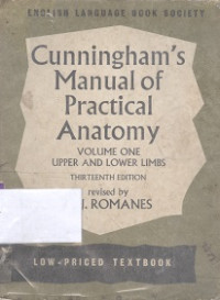 Cunningham's manual of practical anatomy