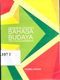 Pemikiran tentang bahasa budaya dan pengajarannya