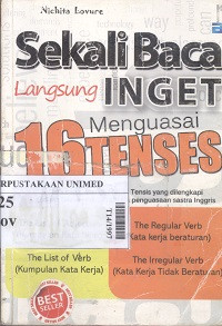 Sekali baca langsung ingat menguasai 16 tenses dalam sekejab tanpa guru