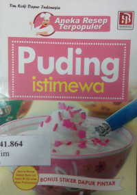 Aneka resep terpopuler puding istimewa