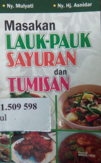 Masakan lauk-pauk, sayuran dan tumisan