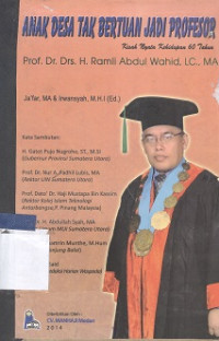 Anak desa tak bertuan jadi profesor