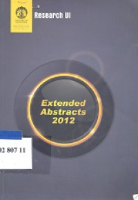 Extended abstracts Universitas Indonesia 2012