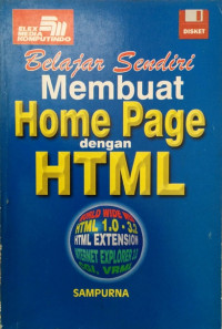 Belajar sendiri membuat homepage dengan html