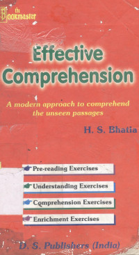 Effective comprehension a modern opproach to comprehendthe usnseen passages
