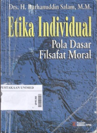 Etika individual : pola dasar filsafat moral