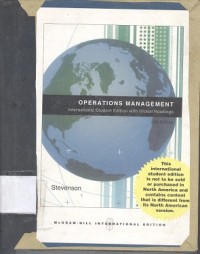 Operations management : International student edition with global readings