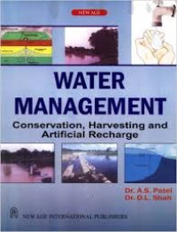 Image of Water management : conservation, harvesting and artificial recharge