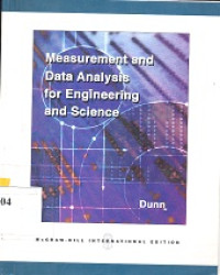 Image of Measurement and data analysis : for engineering and science