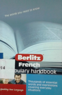 French vocabulary handbook