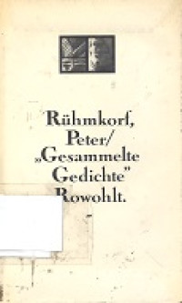 Gesammelte gedichte rowohlt