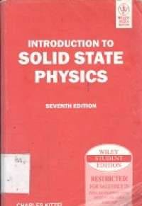 Introduction to solid state physics