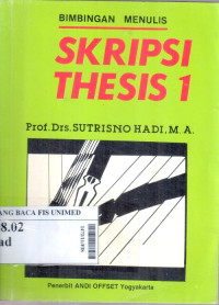 Bimbingan menulis skripsi thesis 1