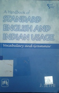 A handbook of standard English and Indian usage : vocabulary and grammar
