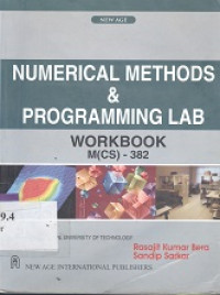 Numerical methods & programming lab : workbooks M (CS)-382