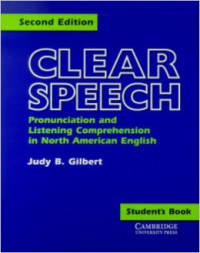 Image of Clear speech : pronunciation and listening comprehension in north American English