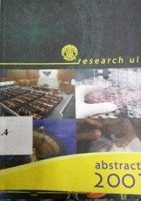 Research abstracts University of Indonesia 2007