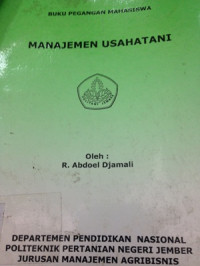Manajemen usaha tani