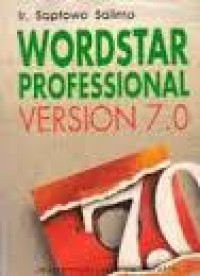 Wordstar professional version 7.0