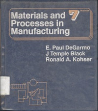 Materials and processes in manufacturing