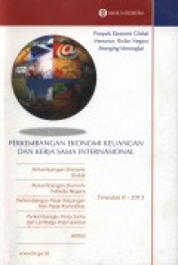 Perkembangan ekonomi keuangan dan kerjasama internasional