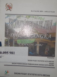 Kecamatan Medan Belawan dalam angka tahun 2007