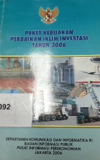 Paket kebijakan perbaikan iklim investasi tahun 2006